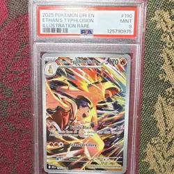 Pokemon Ethan's Typhlosion Illustration Rare Holo SV10 190/182 PSA 9 ENG - Image 1