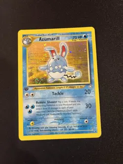 Azumarill 2/111 Neo Genesis 1st Edition Holo Rare MP 2000 English Pokemon TCG - Image 1