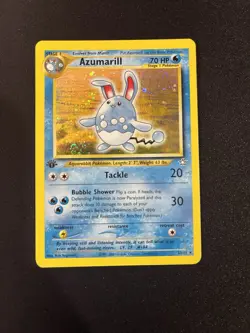 Azumarill 2/111 Neo Genesis 1st Edition Holo Rare MP 2000 English Pokemon TCG - Image 2