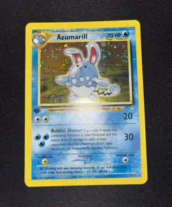 Azumarill 2/111 Neo Genesis 1st Edition Holo Rare MP 2000 English Pokemon TCG - Image 3