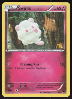 Swirlix 009/012 Holo Promo McDonald's Promos 2014 Pokemon Moderately Played - Image 1