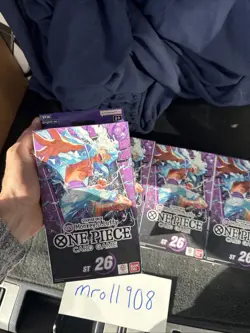 One Piece Monkey D Luffy ST26 Starter Decks, Lot Of 4 - Image 2