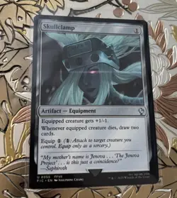 Skullclamp Commander: Final Fantasy MTG Magic The Gathering FFVII Card 0355 FIC - Image 1