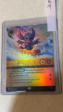 2026 Disney Lorcana Winterspell Stitch Foil Epic 207/204 NM L.14 - Image 1