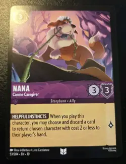 Nana - Canine Caregiver 53/204 Uncommon Whispers In The Well Disney Lorcana TCG - Image 1