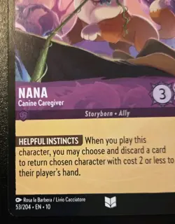 Nana - Canine Caregiver 53/204 Uncommon Whispers In The Well Disney Lorcana TCG - Image 4