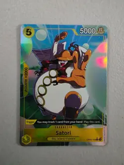 One Piece Card Game Satori OP05-105 Alternate Art Rare - Image 1