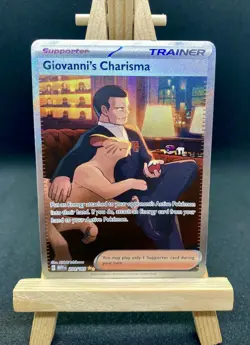 Pokemon Cards Giovanni's Charisma 204/165 151 Special Illustration Rare NM - Image 1