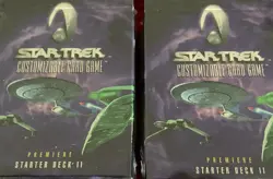 Star Trek Customizable Card Game Premiere Starter Deck II 2-Player Set NEW - Image 1
