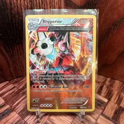 Pokemon TCG Rhyperior (Omega) Holo 77/160 XY Primal Clash Card (LP) - Image 1