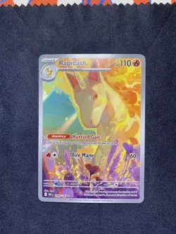 Pokemon TCG Sv10: Destined Rivals Rapidash Holo Card 189/182 Near Mint Condition - Image 1
