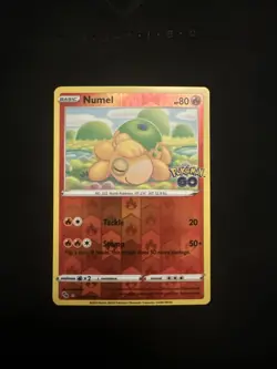 Pokemon TCG Numel Reverse Holo Card Peelable Ditto, 013/078, Pokemon Go - Image 1