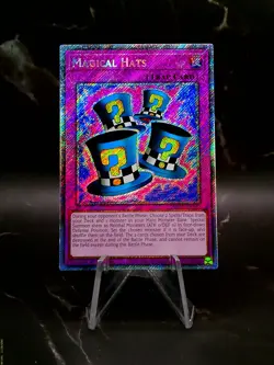 Magical Hats Platinum Secret Rare 1st Edition RA03-EN107 2024 YuGiOh Card - Image 1
