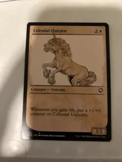 MTG Celestial Unicorn (301) Adventures in the Forgotten Realms LP - Image 1