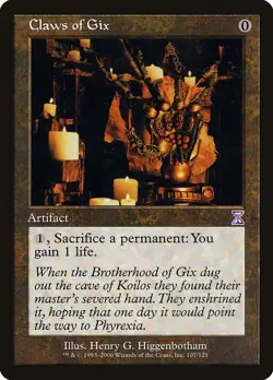 MTG - Claws of Gix - Urza's Saga - X1 - (HP) - #Q5436 - Image 1