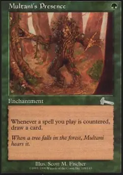 4x Multani's Presence Light Play, English Urza's Legacy MTG Magic - Image 1