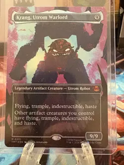 Krang, Utrom Warlord Foil (Borderless) #221 (NM) TMT Magic MTG - Image 1