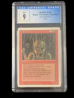 1994 Magic: The Gathering - Revised(3rd) - GOBLIN KING - Rare - CGC MINT 9 - Image 1