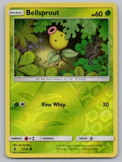 Bellsprout 1/145 Common Guardians Rising Pokemon Reverse Holo LP - Image 1
