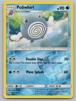 Poliwhirl 31/149 Uncommon SM Base Set Pokemon Reverse Holo LP - Image 1