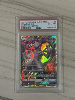 The Pokemon Company 2017 Shining Legends Mewtwo GX 39/73 Holo PSA 10 - Image 1