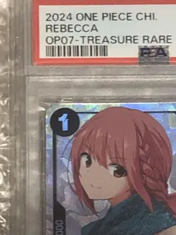 One Piece Card Rebecca OP07 PSA10 Treasure Rare 2024 Chinese Edition - Image 2