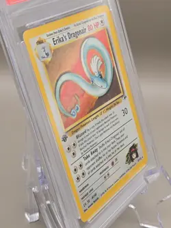 2000 POKEMON GYM HEROES HOLO #4 ERIKA'S DRAGONAIR PSA 9 - Image 3