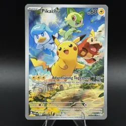 Pikachu 27 - NM - Scarlet & Violet Promo Full Art Paldea Promo Pokemon Card - Image 1