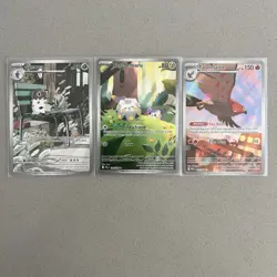 Pokemon Perfect Order - Lot of 3 Illustration Rare Spewpa Talonflame Togedemaru - Image 1