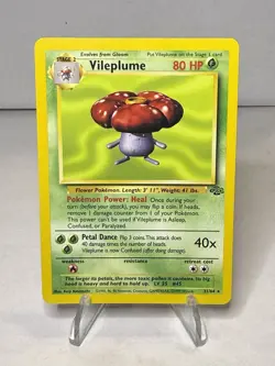 Vileplume 31/64 Jungle Rare Vintage Pokemon Card WOTC 1999 LP - Image 1