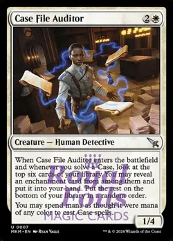 Case File Auditor 4x FOIL MTG Murders at Karlov Manor MKM Uncommon MINT white - Image 1