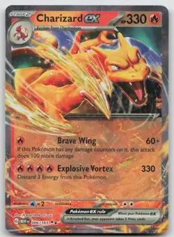 Charizard ex 006/165 Double Rare 151 Pokemon Holo NM - Image 1