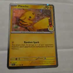 Pikachu 51/162, 2026 Pokemon Day Stamped Cosmos Holo Promo, Temporal Forces, NM - Image 1