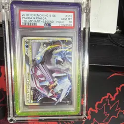 Pokemon Palkia & Dialga Legend Triumphant 101/102 Ultra Rare Holo PSA 10 - Image 1
