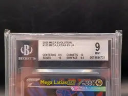 2025 Pokemon Mega Evolution Mega Latias EX UR #163 BGS 9 - Image 2