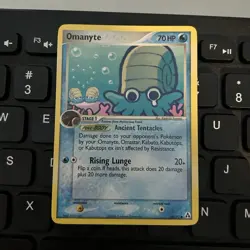Pokemon TCG Omanyte 60/92 EX Legend Maker Regular Common 70 HP Rising Lunge - Image 1