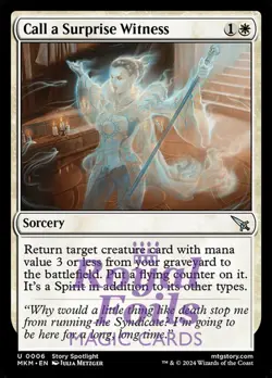 Call a Surprise Witness 4x FOIL MTG Murders at Karlov Manor MKM Uncommon MINT wt - Image 1