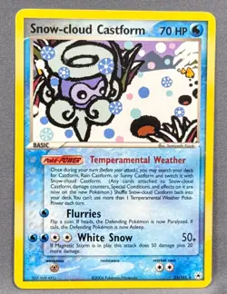 LP- Snow-cloud Castform 25/101 Rare Hidden Legends Pokemon 2004 Sumiyoshi Kizuki - Image 1