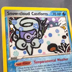 LP- Snow-cloud Castform 25/101 Rare Hidden Legends Pokemon 2004 Sumiyoshi Kizuki - Image 3