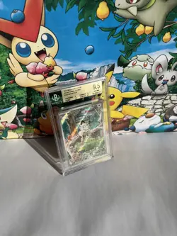 Pokemon TCG Meowth 106/094 Illustration Rare Phantasmal Flames Beckett 9.5 Gem M - Image 1
