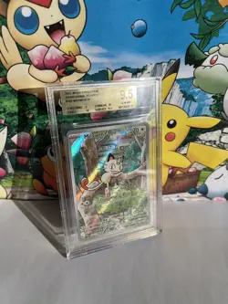 Pokemon TCG Meowth 106/094 Illustration Rare Phantasmal Flames Beckett 9.5 Gem M - Image 4