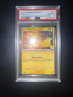 2026 POKEMON TEF EN-TEMPORAL FORCES POKEMON DAY 2026 COLLECTION PIKACHU PSA 10 - Image 4