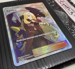 Cynthia Trainer SV82/SV94 2019 Pokemon Hidden Fates Rare (Full Art, Holo, NM) - Image 3
