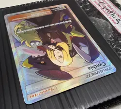 Cynthia Trainer SV82/SV94 2019 Pokemon Hidden Fates Rare (Full Art, Holo, NM) - Image 4