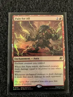 Magic The Gathering MTG - Pain for All Foil - EOE - Image 1