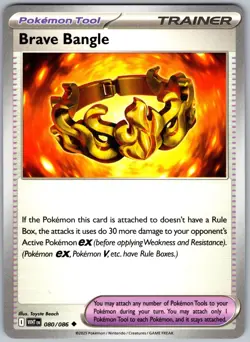 Brave Bangle 080/086 Uncommon White Flare Pokemon Near Mint - Image 1