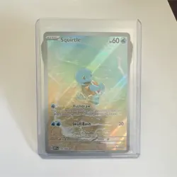 NEAR MINT NM Pokemon Squirtle 170/165 Scarlet & Violet 151 Illustration Rare EN - Image 1