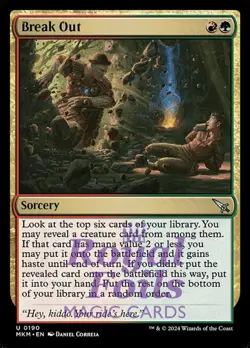 Break Out 4x FOIL MTG Murders at Karlov Manor MKM Uncommon MINT red green - Image 1