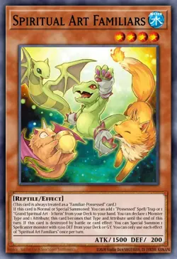 BLZD-EN022 – Spiritual Art Familiars Common PREORDER Yu-Gi-Oh! - Image 1