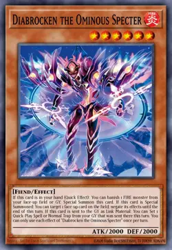 BLZD-EN025 – Diabrocken the Ominous Specter Common PREORDER Yu-Gi-Oh! - Image 1